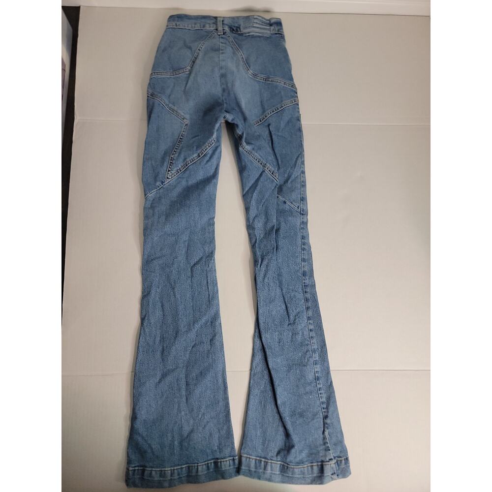 Revice Venus Star Flare Denim Jeans 24x33 High Rise Bell Bottom Retro Y2K USA - Picture 10 of 12